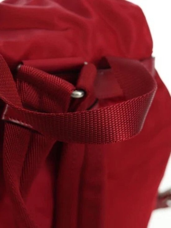 PRADA Backpack Nylon Red Silver Auth mr2001V main image 15